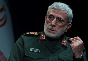 سردار قاآنی: از تنگه هرمز تا باب المندب و از خلیج فارس تا دریای سرخ کمربند امنیتی جدید مقاومت خواهد بود